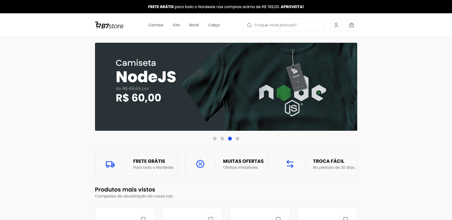 Loja B7story - Front-End